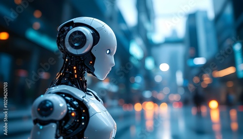 Futurestic robot photo