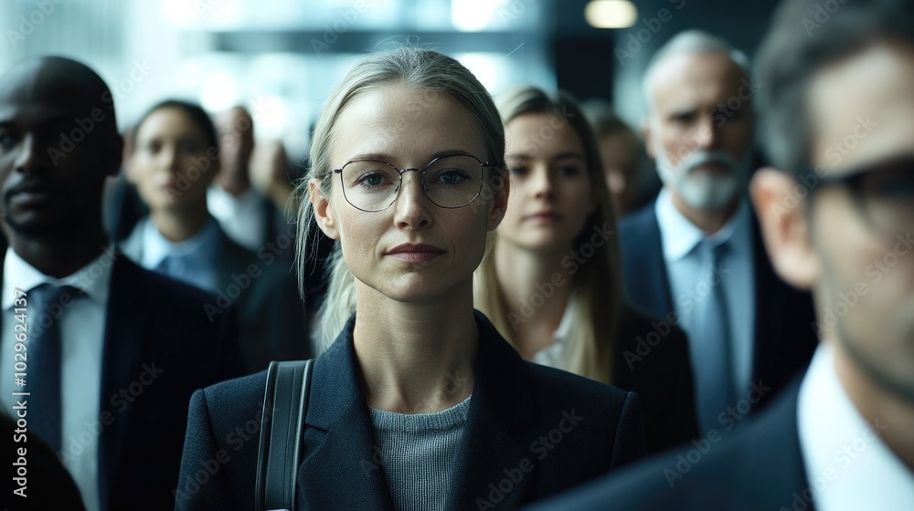 Business Woman in Professional Environment Business Woman in Professional Environment