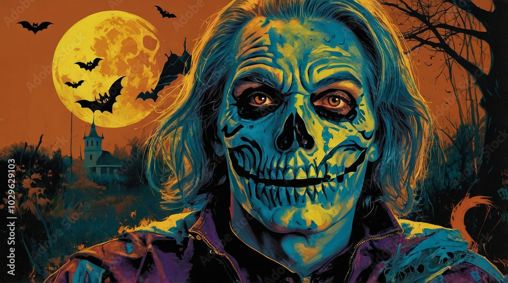 a halloween pop art poster a halloween pop art poster