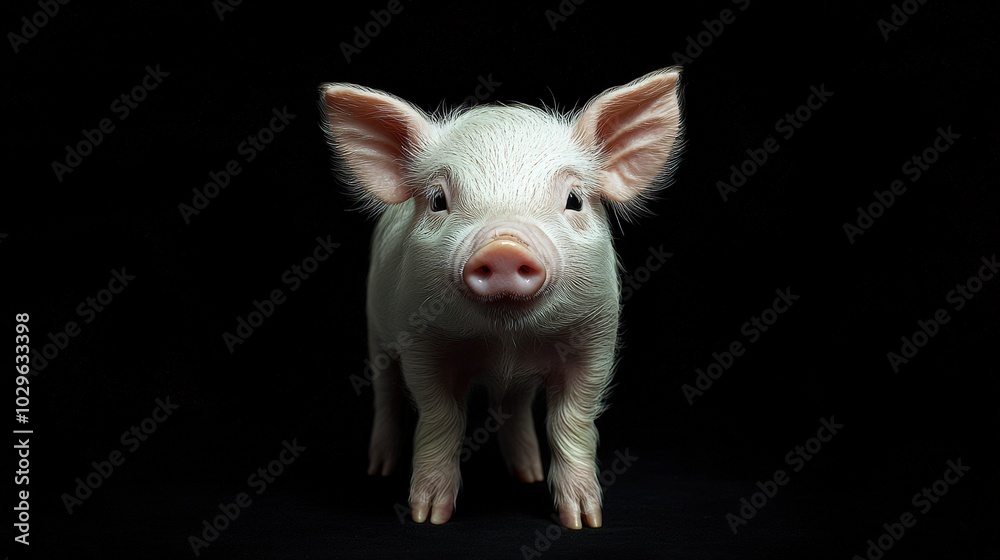 Fototapeta premium Fresh Animal-Based Diet Stock Photo with Cinematic Lighting Isolated Against Simplistic Background
