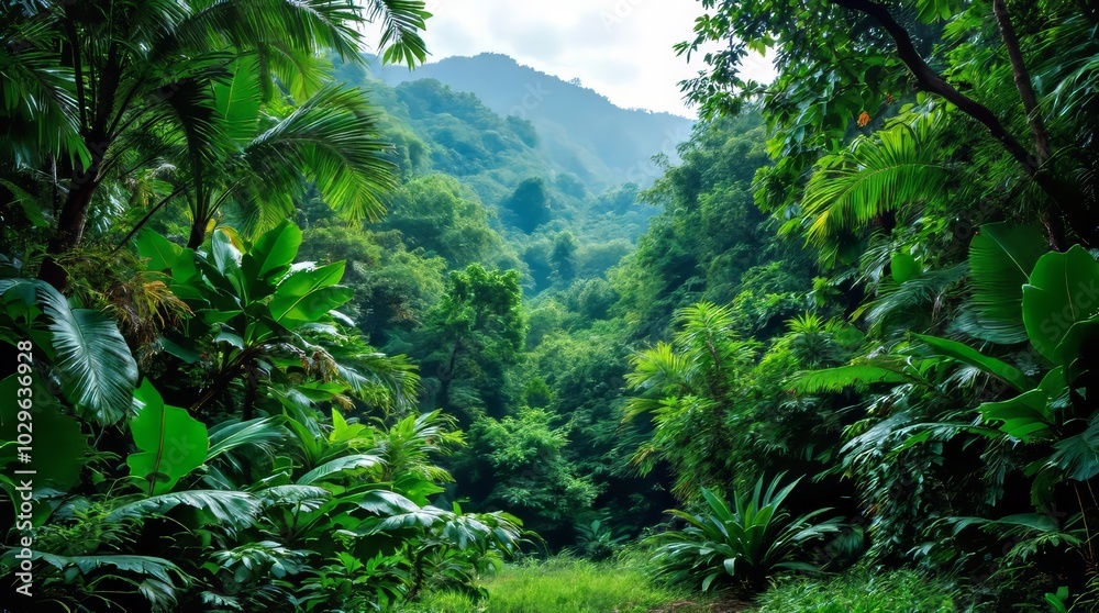 tropical forest in the jungle, tropical jungle with tropical green trees, green tropical landscape tropical forest in the jungle, tropical jungle with tropical green trees, green tropical landscape