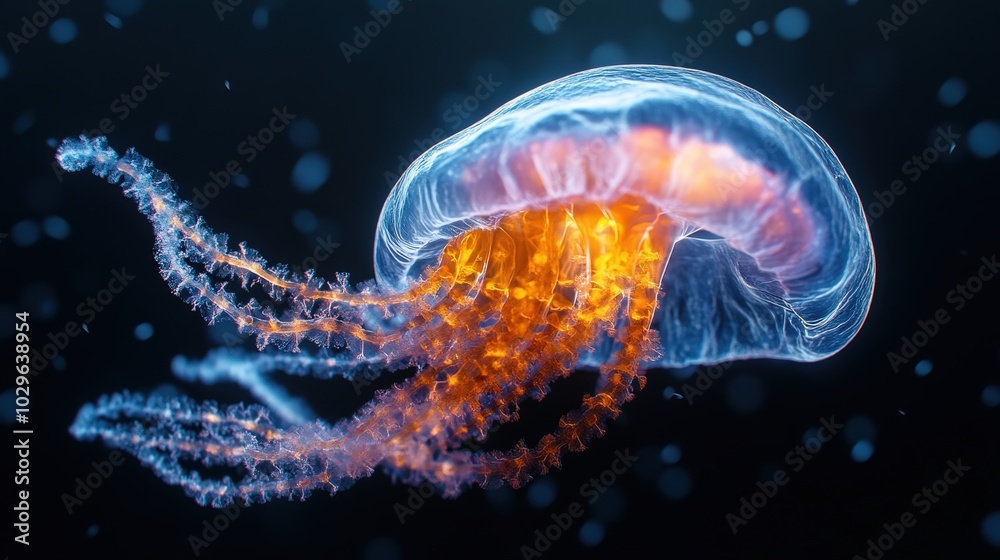Obraz premium Ultra-Realistic Photography of Isolated Golgi Apparatus - High Quality Product Image with Cinematic Lighting