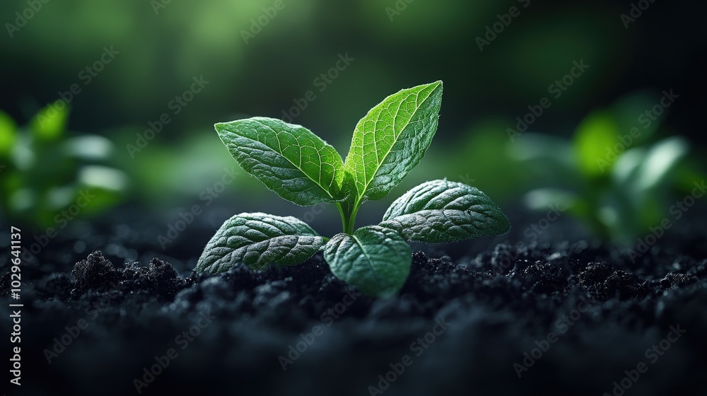 Ultra-Realistic High-Quality Plant Cell Stock Photograph with Cinematic Lighting