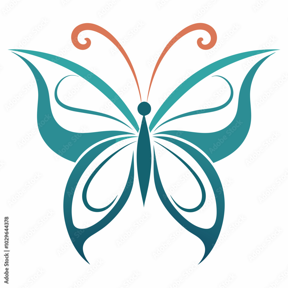 butterfly design silhouette vector image butterfly design silhouette vector image