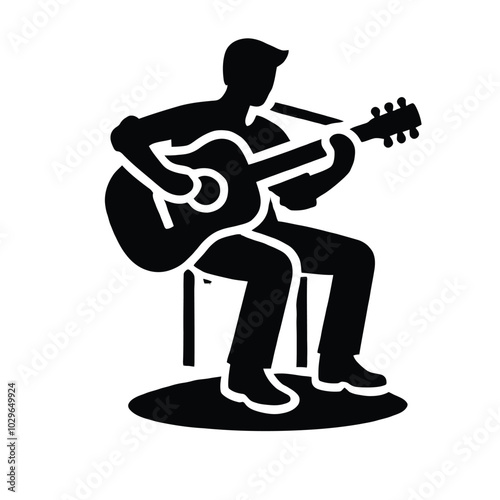 Guitarist Silhouette