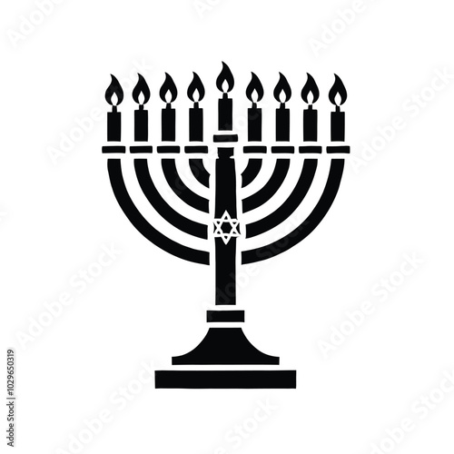 Menorah Silhouette