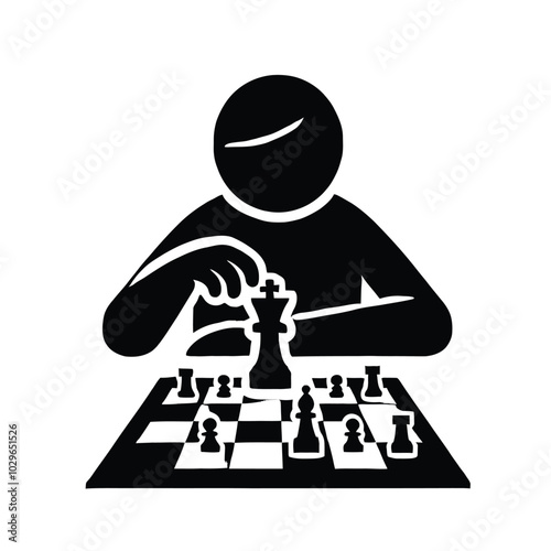 Chess Player Silhouette