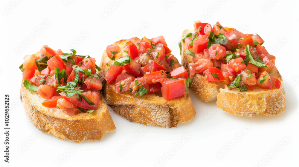 Delicious bruschetta topped with fresh tomatoes, basil, and herbs on toasted bread, perfect for appetizers or snacks. Enjoy vibrant flavors! Delicious bruschetta topped with fresh tomatoes, basil, and herbs on toasted bread, perfect for appetizers or snacks. Enjoy vibrant flavors!