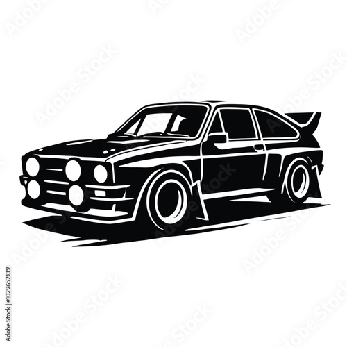 Rally Car Silhouette