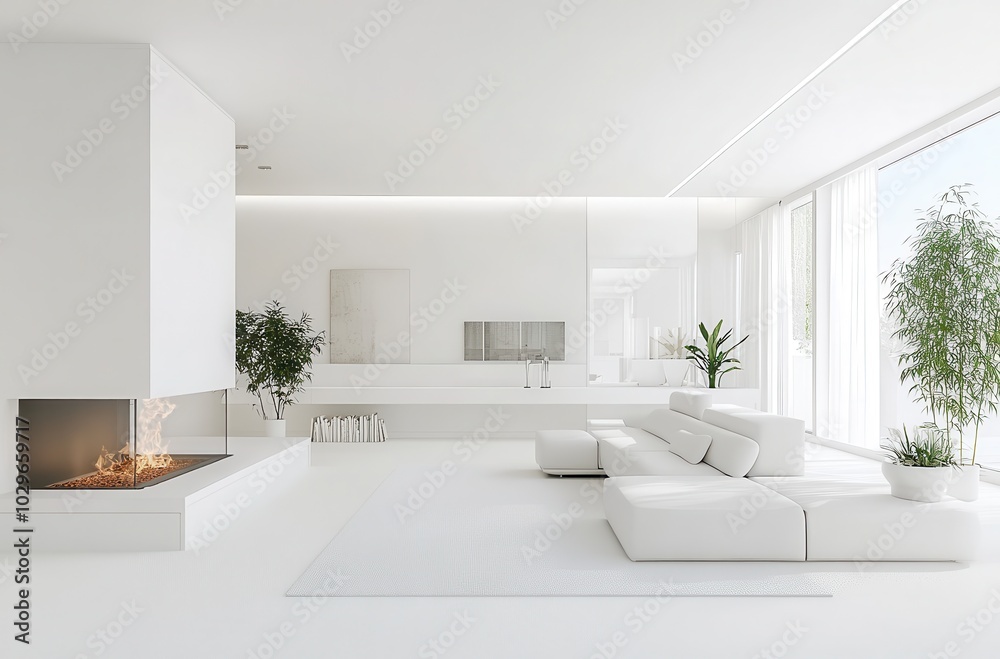 Minimalist White Living Room Minimalist White Living Room