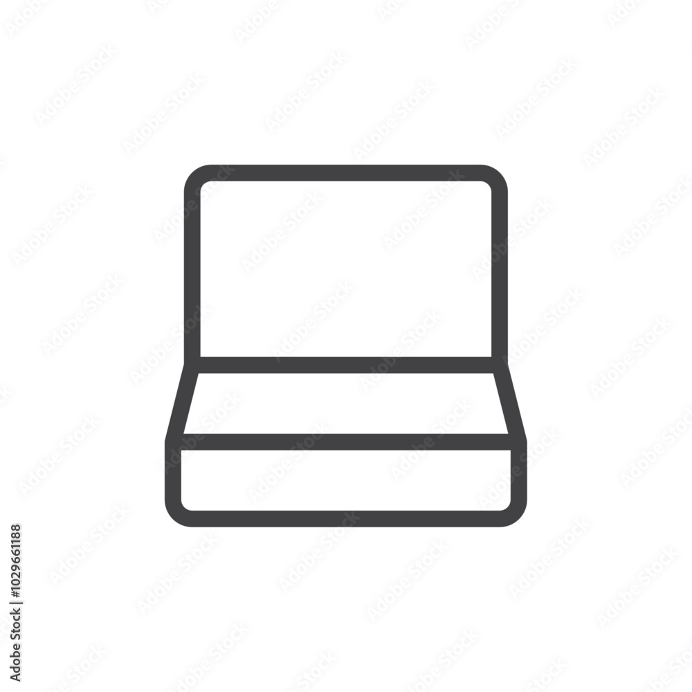 Laptop icon Thin outline art symbol Laptop icon Thin outline art symbol