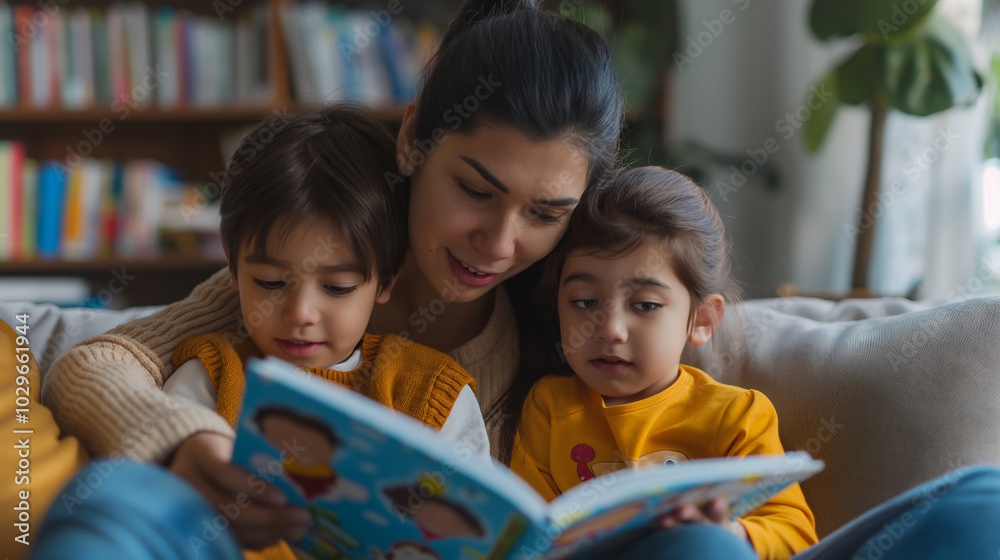 Storytime with Mom. Lifestyle Concept. Storytime with Mom. Lifestyle Concept.