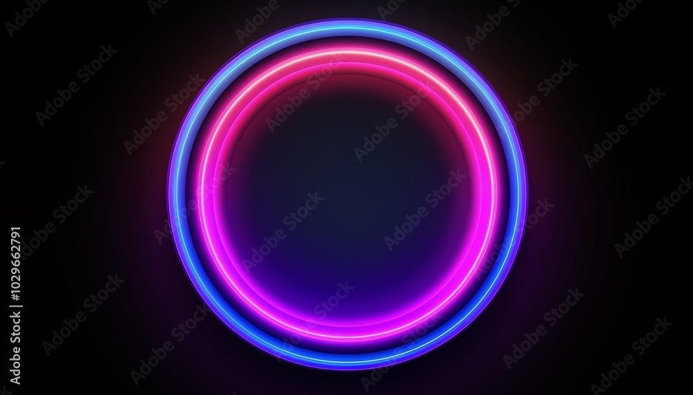 glowing neon sign circle glowing neon sign circle