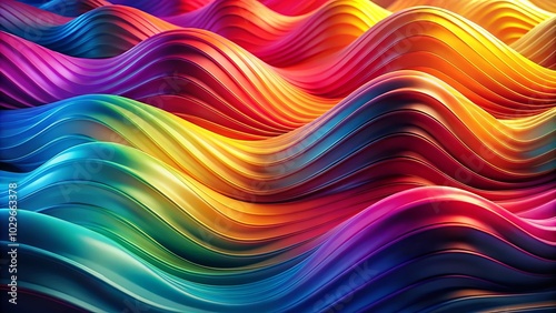 Wallpaper Mural Vibrant, abstract gradient wave design perfect for banners and backgrounds, featuring a captivating blend of colors that evoke energy and creativity in any space. Torontodigital.ca