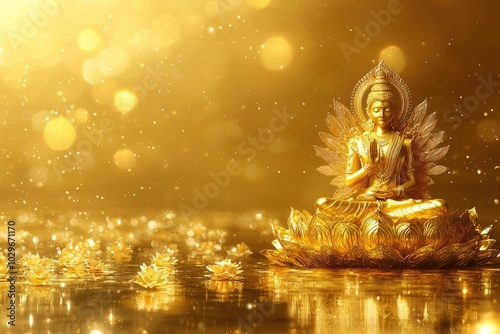 Solar deity Surya: Embodiment of cosmic energy, worshipped during Makar Sankranti, Chhath Puja, and Ratha Saptami, the radiant charioteer who brings light and life to the universe in Hindu belief. photo