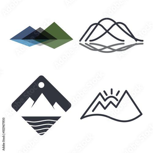 Mountain Logo Template Icon