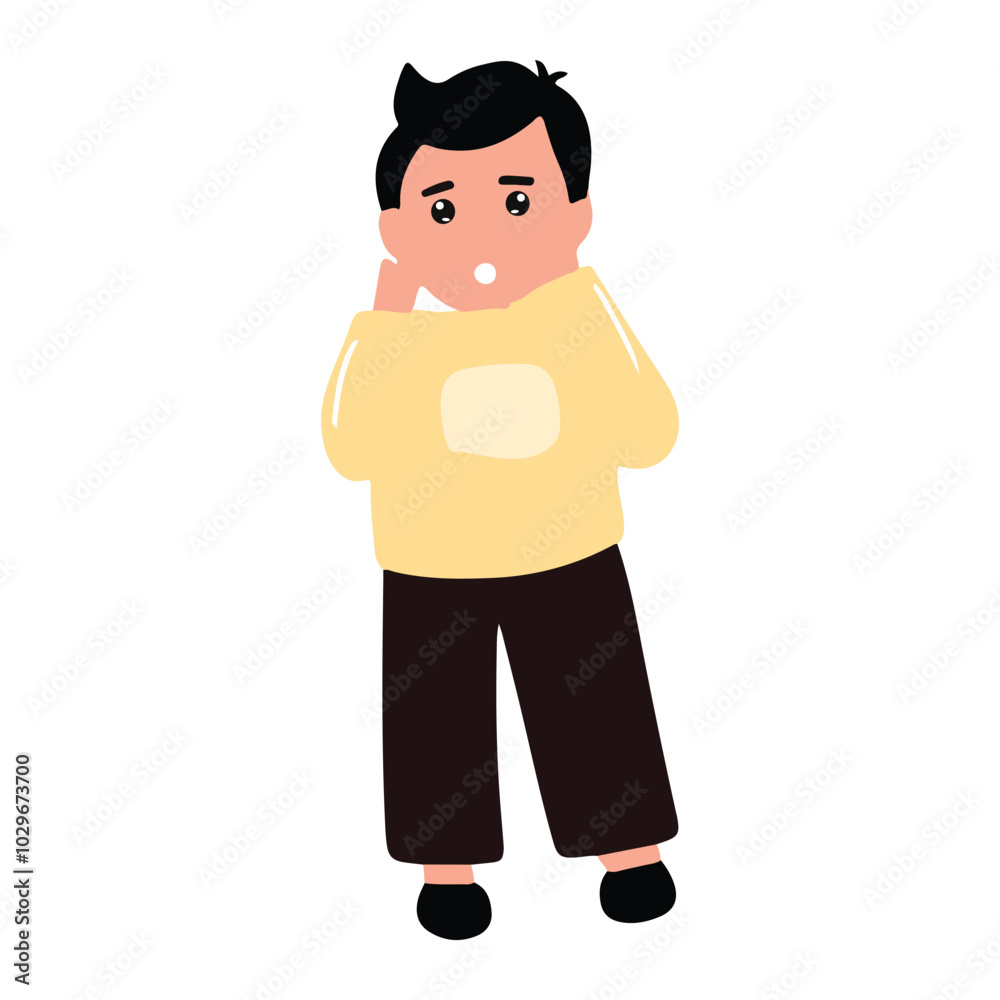 Man character isolated on white background. man cartoon character Man character isolated on white background. man cartoon character