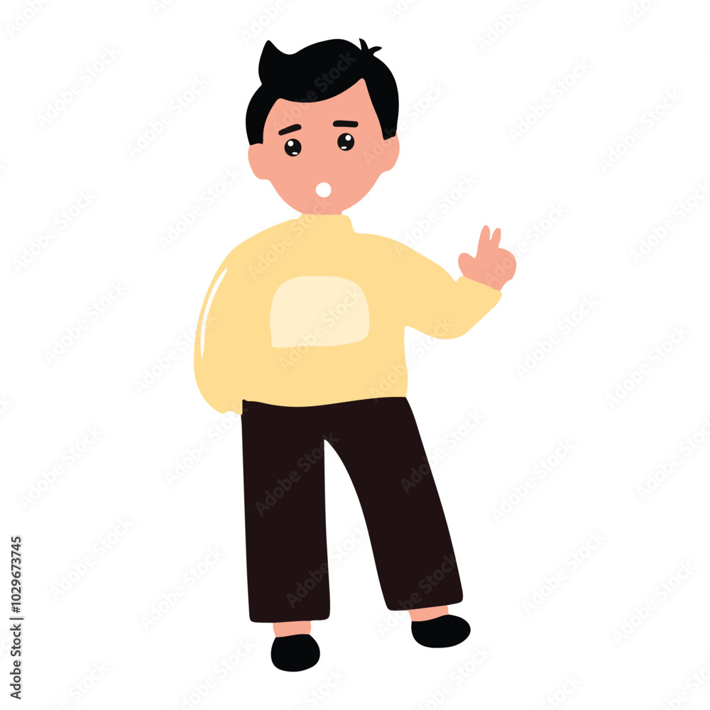 Man character isolated on white background. man cartoon character Man character isolated on white background. man cartoon character