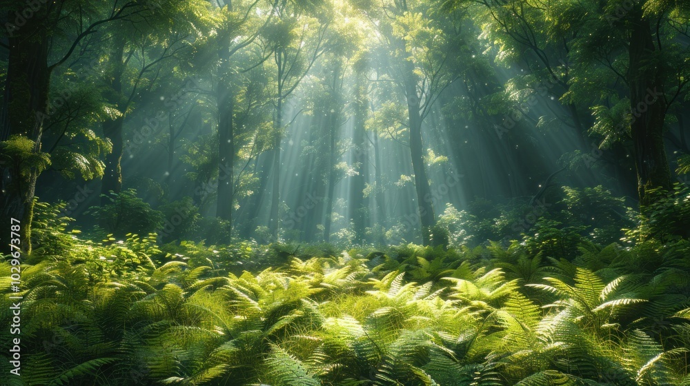 Sunbeams in the Forest Sunbeams in the Forest