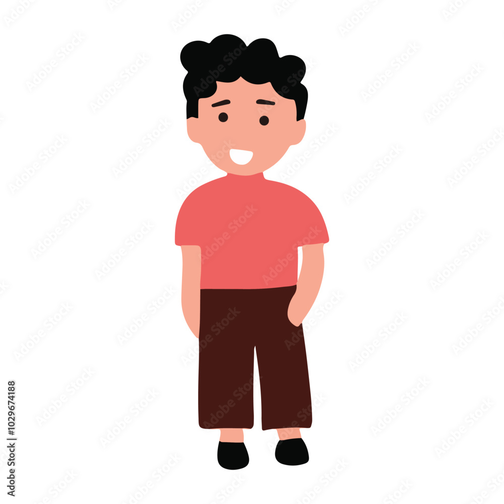 Man character isolated on white background. man cartoon character Man character isolated on white background. man cartoon character