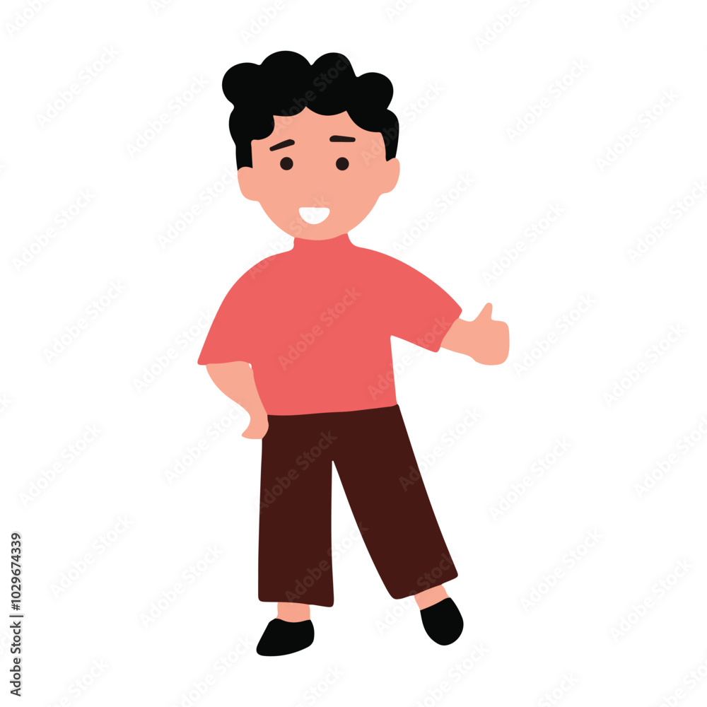 Man character isolated on white background. man cartoon character Man character isolated on white background. man cartoon character
