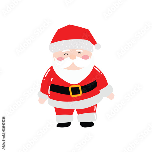 popular character santa claus on christmas day celebration with variant different pose