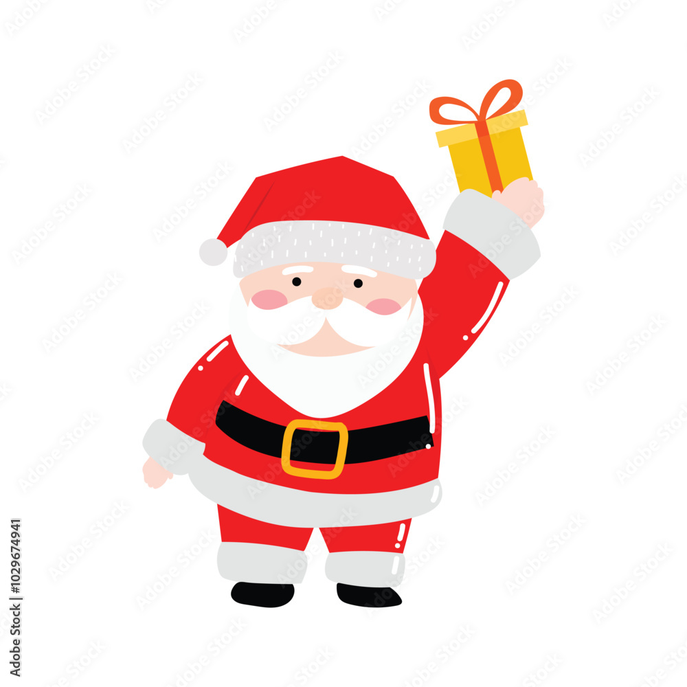 popular character santa claus on christmas day celebration with variant different pose popular character santa claus on christmas day celebration with variant different pose