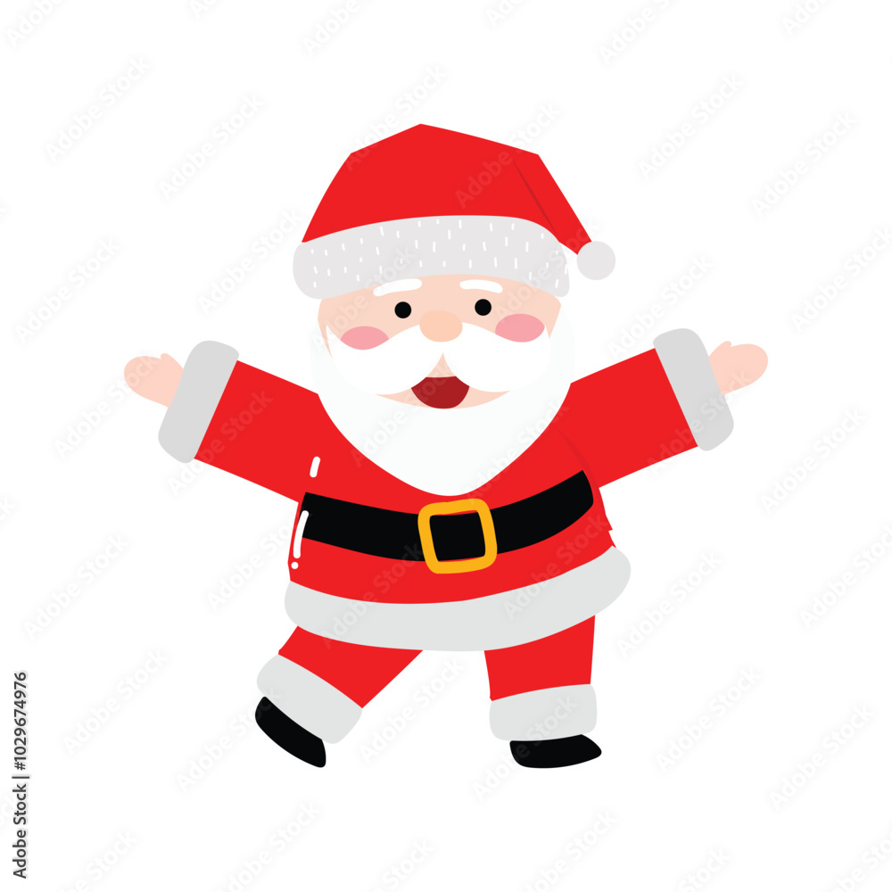 popular character santa claus on christmas day celebration with variant different pose popular character santa claus on christmas day celebration with variant different pose