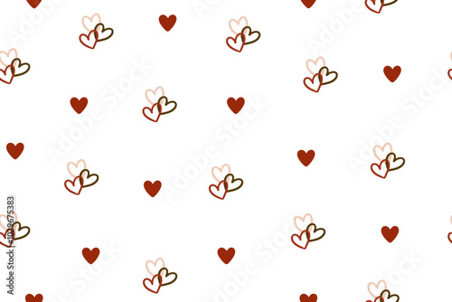 Set of Valentine's Day patterns with hearts, flowers, gifts, balloons and love inscriptions. Valentine's Day backgrounds collection
