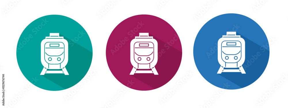 Icon for train vector illustration in flat. Icon for train vector illustration in flat.
