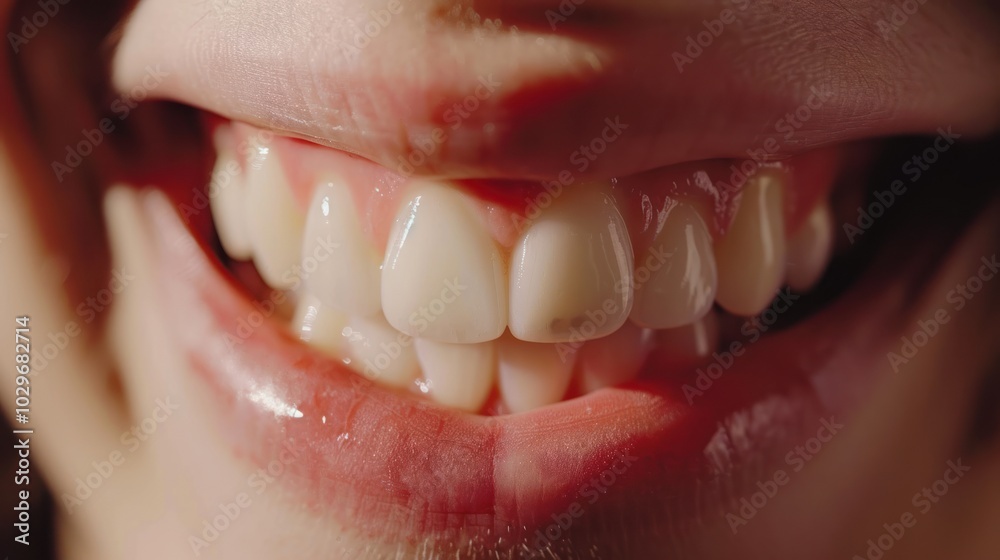 Obraz premium Closeup of a Smiling Mouth