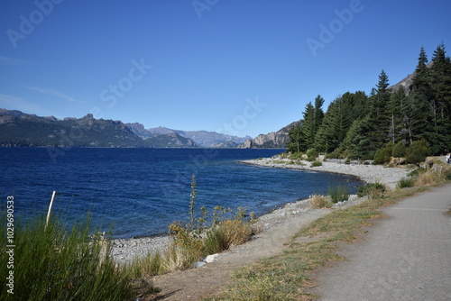 Beach, mountains and forest