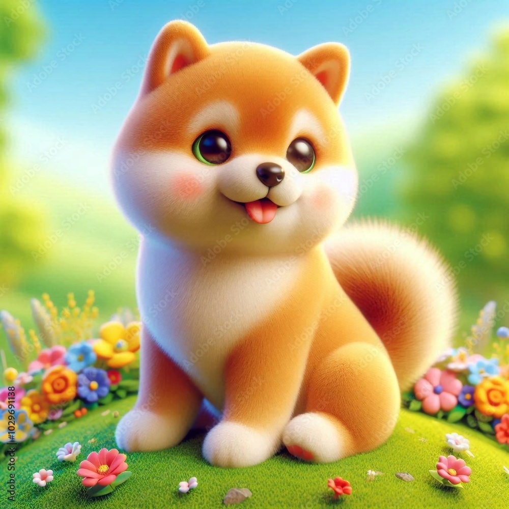 3D Shiba Inu 3D Shiba Inu