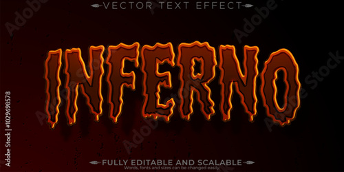 Halloween monster text effect, editable horror and scary text style