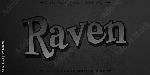 Halloween monster text effect, editable horror and scary text style