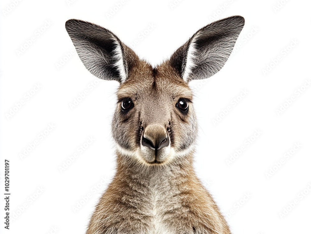 Obraz premium kangaroo isolated on white background