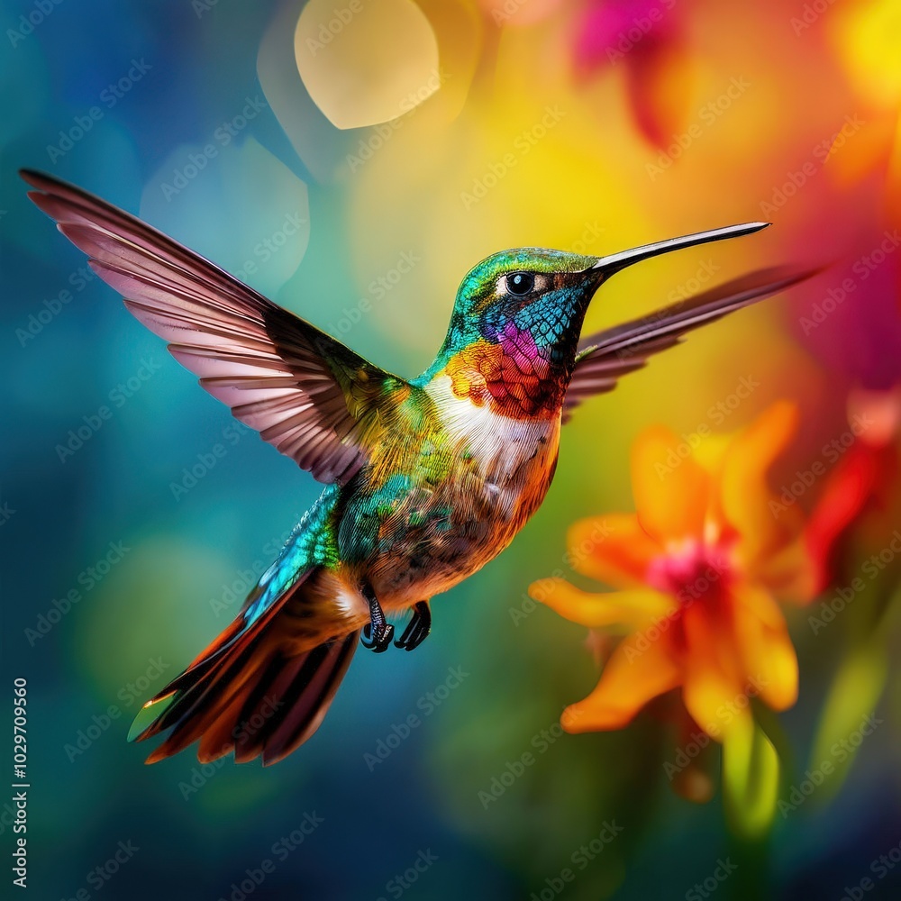 the AI Image Generator, hummingbird in flight the AI Image Generator, hummingbird in flight