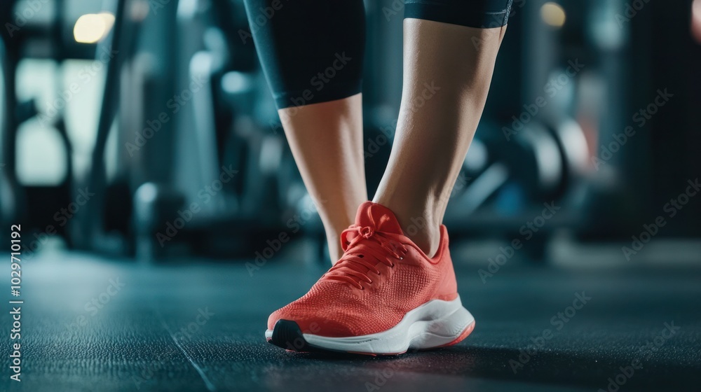 Fitness accident during a high-intensity interval training session, person spraining their ankle Fitness accident during a high-intensity interval training session, person spraining their ankle