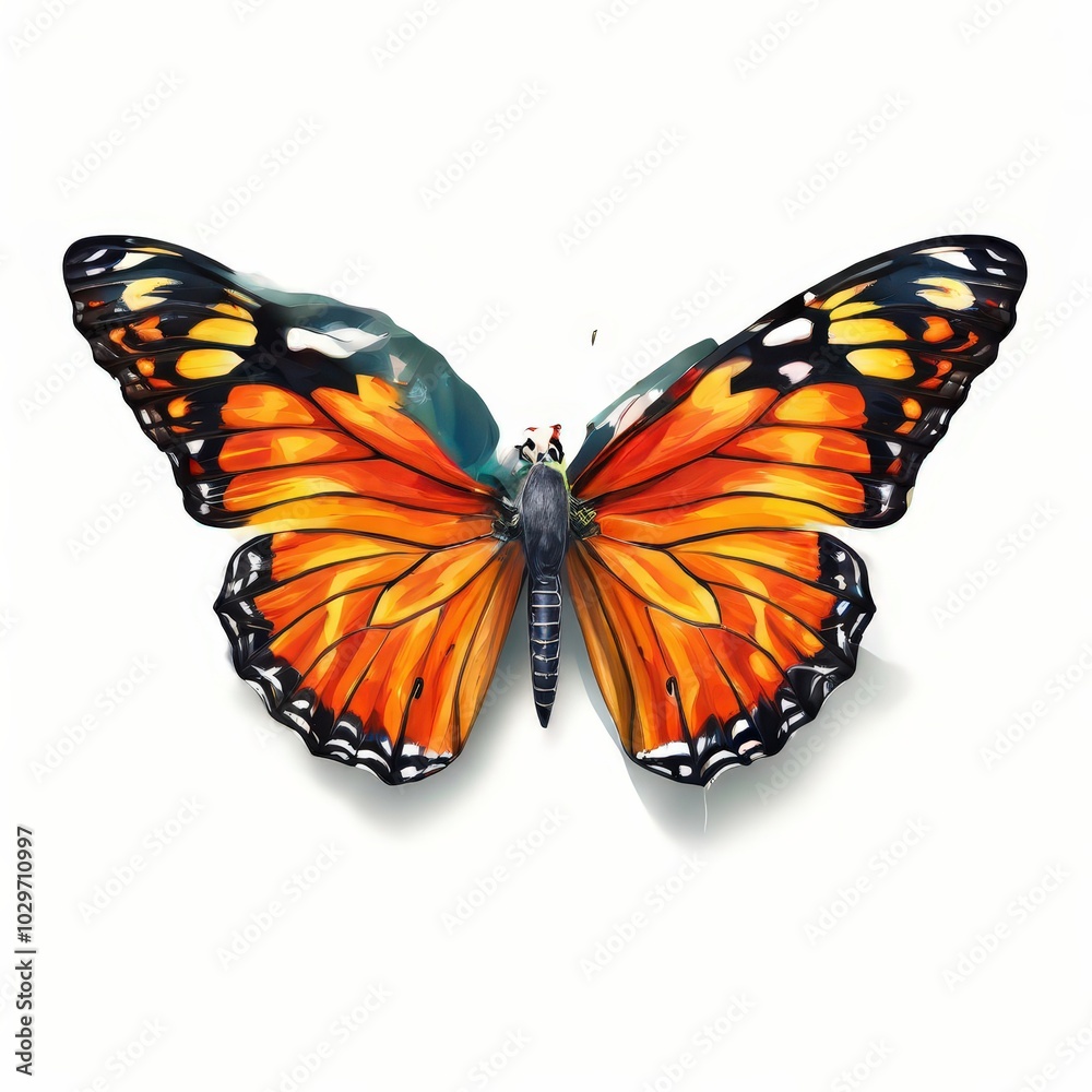 Fototapeta premium the AI Image Generator, Viceroy Butterfly Isolated on Transparent or White Background