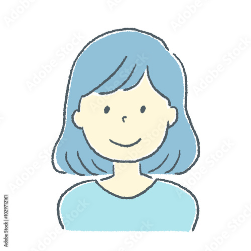 一般女性の素材イラスト