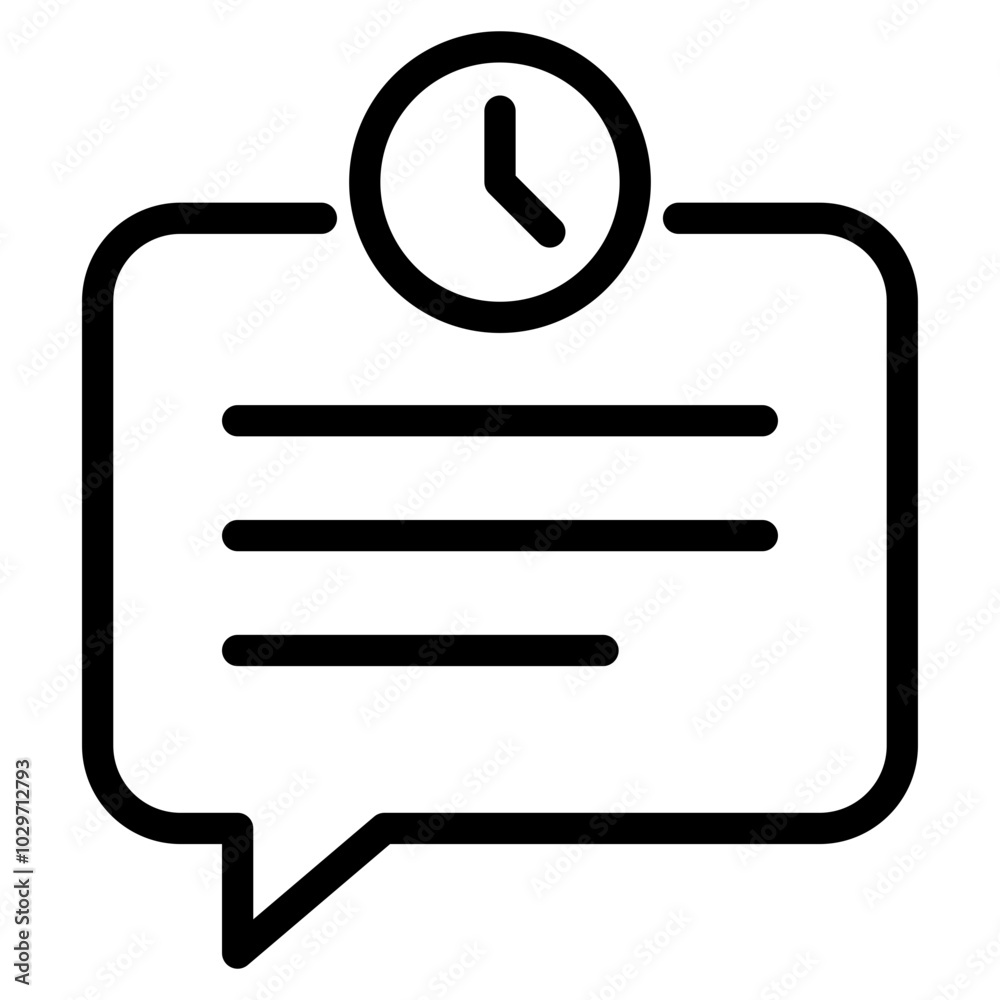chat with time icon, pending chat icon chat with time icon, pending chat icon