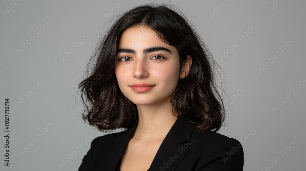 Portrait of a Confident Young Woman with Folded Arms Portrait of a Confident Young Woman with Folded Arms