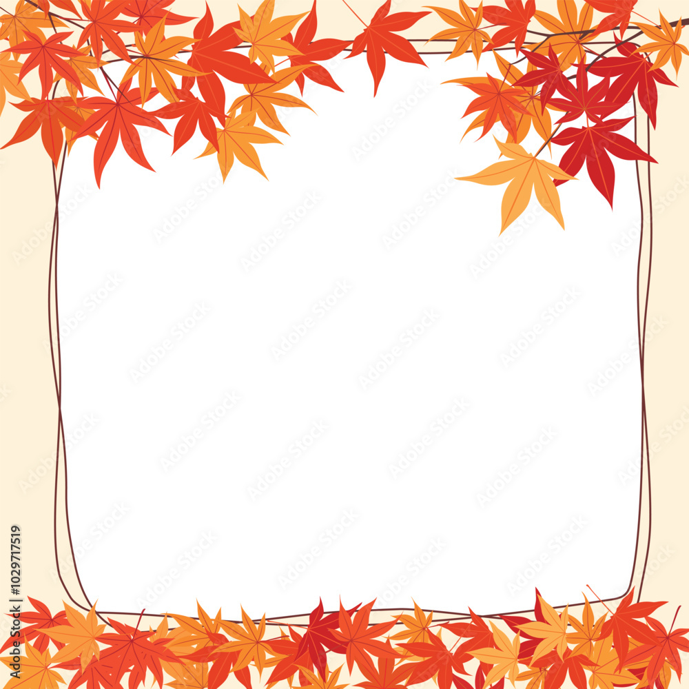 Maple frame1. red maple leaf frame illustration Maple frame1. red maple leaf frame illustration