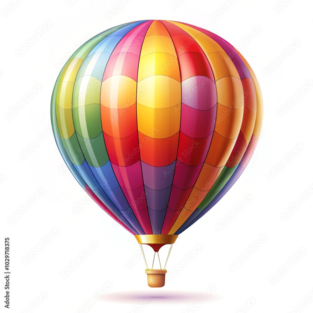 Fototapeta premium hot air balloon isolated