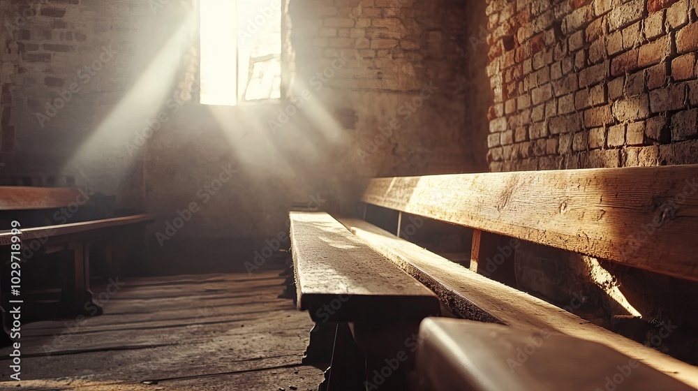 Sunbeams through Church Window