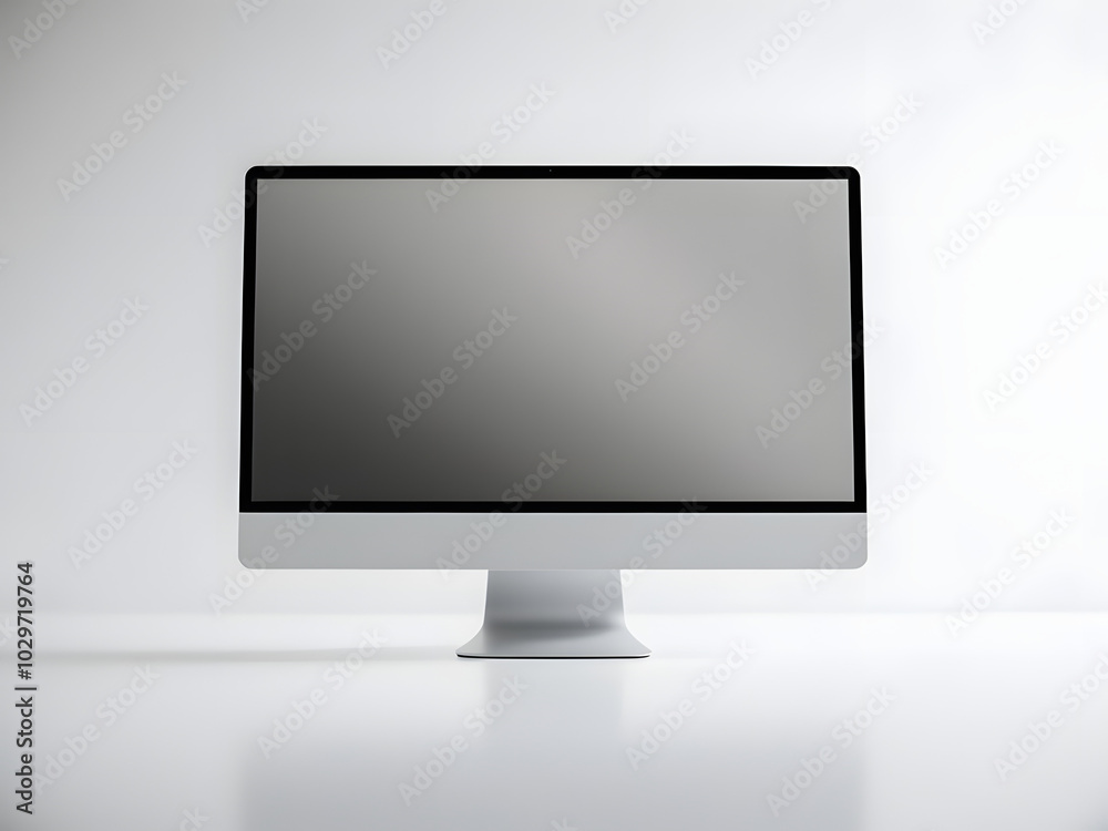 lcd desktop computer monitor flat screen display isolated on white background lcd desktop computer monitor flat screen display isolated on white background