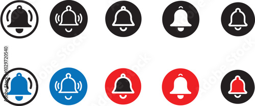 Bell Icon Vector Illustration - Classic and Elegant Sound Symbol for Notification bell Logo, Background, and Texture (EPS 10