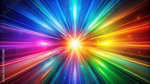 Colorful abstract caustic background with vibrant spectrum light rays  render  abstract  caustic  colorful  spectrum  light rays
