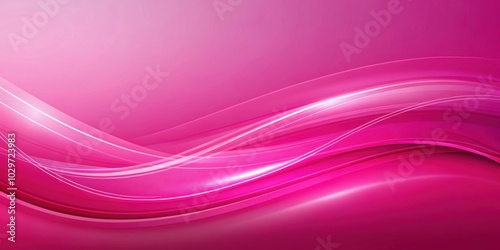 Bright pink smooth blurred wavy abstract elegant background , vibrant, modern, soft, feminine, luxurious, flowing, design