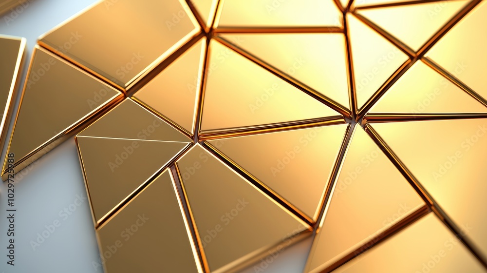 Vibrant Metallic Gold Geometric Background Design Vibrant Metallic Gold Geometric Background Design